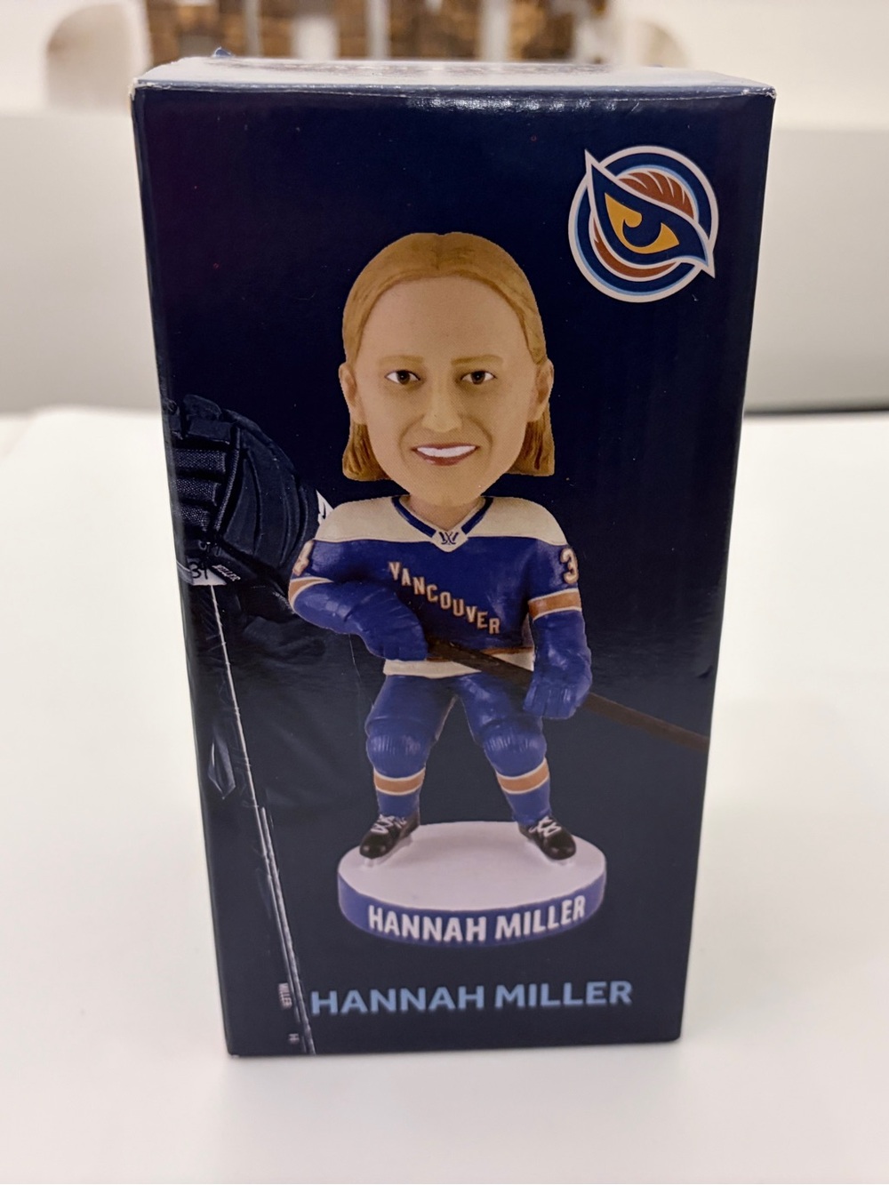 Official Vancouver Goldeneyes Hannah Miller Limited Edition Bobblehead 1/6000